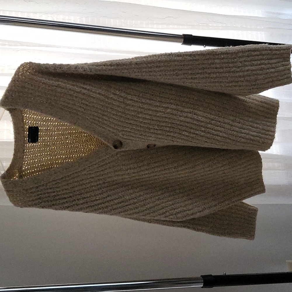 ASOS Design Oversized Chunky Knit Cardigan in Mink